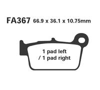 Ebc Fa-r Series Fa367r Sintered Brake Pads Noir