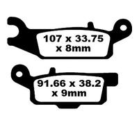 Ebc Fa-tt Series Carbon Fiber Fa446tt Brake Pads Noir
