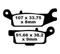 Ebc Fa-tt Series Carbon Fiber Fa445tt Brake Pads Noir