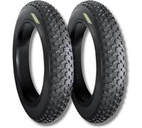 Ecovelò 2 26 x 4.0 (100 - 559) Pneus Chevilles rigides vélo VTT Fat Bike (100-559) Adulte Unisexe, Noir, 26
