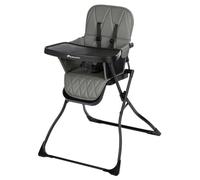 ebeconfort Lily, chaise haute pour bébé, 6 mois à 3 ans, 9 à 15 kg, pliage ultra compact, légère (4 kg), facile à nettoyer, confort rembourré, pliage facile d’une seule main, Mineral Gray