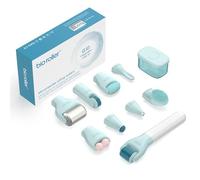 Ebeizi Ensemble de rouleaux Derma Roller 10 en 1, kit de rouleaux à micro-aiguilles pour homme et femme
