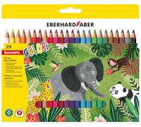 Eberhard Faber 511425 - Kleurpotlodenset Colori, 24 jumbo kleurpotloden in ergonomische driehoekige vorm
