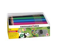 Eberhard Faber 511471 - Kleurpotlodenset Colori, 72 jumbo kleurpotloden in ergonomische driehoekige vorm