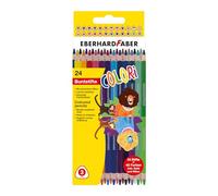 Eberhard Faber 514822 - Set de crayons de couleur Colori, 24 crayons de couleur Duo avec 48 couleurs