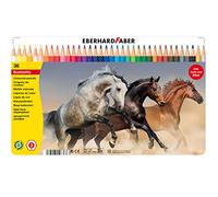 Eberhard Faber 514836 - Kleurpotloden set 36 stuks, kleurpotloden zeskant in metalen etui
