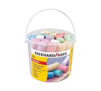 Eberhard Faber 526512 - Craie de rue Seau de 20, 6 couleurs vives Craie de rue