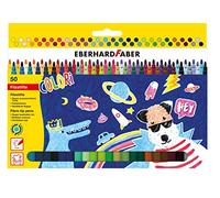 Eberhard Faber 551150 - Viltstiftenset Colori, 50 kleurpotloden met dunne punt, afwasbare viltstiften
