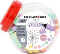 Eberhard Faber 551430 - Mini surligneur Pastel, 30 marqueurs en bonbonnière, avec pointe biseautée