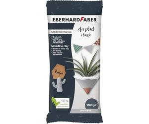 Eberhard Faber 570173 - Pâte à modeler séchant à l'air gris, 1 kg EFA Plast classic à base d'argile