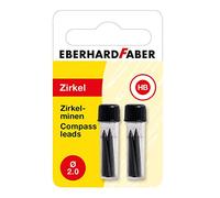 Eberhard Faber 571798 - Mine de compas 2 mm x 25 mm, 8 pièces dans 2 boîtes, convient à tous les modèles de compas