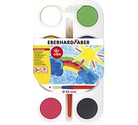 Eberhard Faber 577008 - Encrier EFA Color pour 8 pastilles de couleur 44 mm et pinceau, convient aussi comme palette de mélange