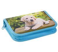 Eberhard Faber 577558 - Pennenetui hond, gevuld met 42 schrijfwaren, schooletui