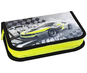 Eberhard Faber 577574 - Etui Raceauto, gevuld met 32 schrijfwaren, etui, Noir