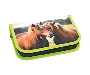 Eberhard Faber 577589 - Etui paard, gevuld met 42 schrijfwaren, schooletui