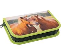 Eberhard Faber 577589 - Etui paard, gevuld met 42 schrijfwaren, schooletui | Trousse d'école à rabats, 40 fournitures scolaires et accessoires
