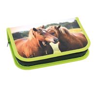 Eberhard Faber 577589 School Pencil Case with Horse Design and 42 Writing and Dr