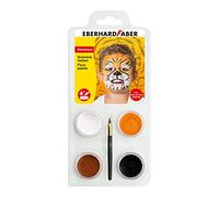 Eberhard Faber 579025 - Kit de maquillage Tigre, 4 couleurs de maquillage avec pinceau et instructions