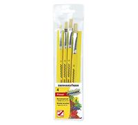Eberhard Faber 579923 - Pinceaux à poils Winner, set de 4 tailles de pinceaux, pinceaux plats pour de nombreuses techniques de dessin et de peinture sur différents supports.