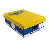Eberhard Faber 579990 - Boîte d'école en carton rigide, boîte de rangement avec couvercle, champs d'inscription et instructions de montage, dimensions env. 31 x 22 x 9,5 cm