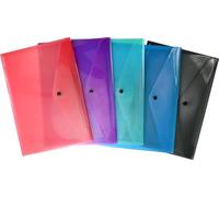EBERHARD FABER 579991 - Porte-documents DIN A4, 5 chemises en plastique, portefeuille transparent