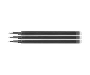 Eberhard Faber 582191 - Mines de rechange pour stylo gel effaçable, 3 pièces, noir, multicolore