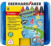 EBERHARD FABER Craie de cire triangulaire WINNER étui de 8 pièces