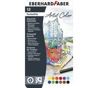 EBERHARD FABER Crayon aquarelle Artist Color étui métallique de 12 pièces