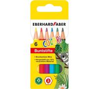 EBERHARD FABER Crayon de couleur hexagonal COLORI court étui de 6 pièces