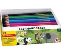 EBERHARD FABER Crayon de couleur triangulaire COLORI Jumbo boîte de 72 pièces
