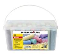 Eberhard Faber 526550 - Craie de rue Seau de 50, 8 couleurs vives Craie de rue