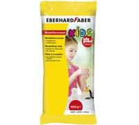 Eberhard Faber 570102 - Pâte à modeler séchant à l'air blanc, 1 kg EFA Plast Kids à base d'argile