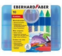 Eberhard Faber Etui En Plastique De 10 Craies De Cire Triangulaires Soluble