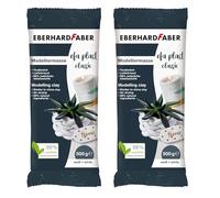 EBERHARD FABER - Pâte à modeler séchant à l'air EFA Plast Classic | 2 x 500 g, à base d'argile, blanc