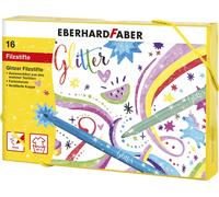 EBERHARD FABER Peintre de fibres à paillettes Boîte cadeau de 16 pièces