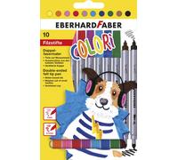 EBERHARD FABER Peintre double fibre COLORI étui carton 10 pièces