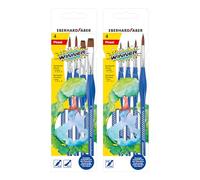 EBERHARD FABER - Pinceaux synthétiques Winner, Set de 8 pinceaux