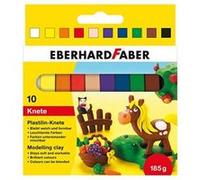 10 Pièce = 10 Eberhard Faber Pétrir Plastilin-Knete Lumineux Molle Couleurs