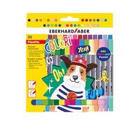 EBERHARD FABER - Set de feutres Colori, 30 pièces | Crayons de couleur à pointe épaisse et fine dans un étui en carton