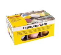 Eberhard Faber Street Marking Egg-Shaped Craie Non Permanent Rouge, Bleu, Vert, Jaune, Blanc, Violet Pack De 6
