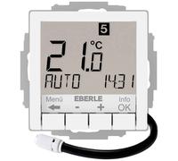 Eberle 527812455604 UTE 4800-F-RAL9016-G-55 Thermostat d'ambiance encastré programme journalier, programme hebdomadaire