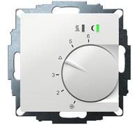 EBERLE UTE 2500-24-RAL9016-G-55UP Régulateur de pièce 5-30 C AC 24 V Sortie sans Contact avec Triac commutable 5 actionneurs de 3 W Entrée Change-Over, TA 3,5 K Affichage LED