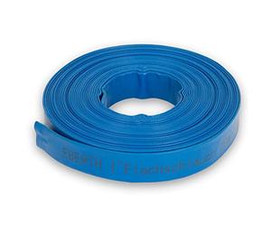 EBERTH 1" Tuyau d'arrosage Tuyau Plat Pour Pompe, Longueur 20m, 1 Pouce, Diamètre 25mm, Flexible, PVC Résistant, Tuyau Industriel, Tuyau d'eau pour l'irrigation, Couleur Bleue