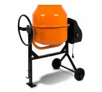 140 L Bétonnière électrique (230 Volt, Moteur plus puissante, Cadre en acier robuste)