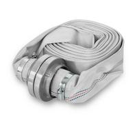 EBERTH 2" Tuyau d'incendie plat avec raccord Storz, tuyau longueur 10m, diamètre 2 pouces, tuyau tissé, tuyau industriel