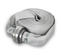 EBERTH 2" Tuyau d'incendie plat avec raccord Storz, tuyau longueur 20m, diamètre 2 pouces, tuyau tissé, tuyau industriel
