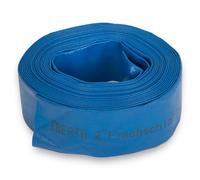 EBERTH 2" Tuyau plat de jardin pour pompes en longueur de 10m, 2 pouces, diamètre 52mm, flexible, PVC résistant, tuyau industriel