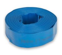 EBERTH 2" Tuyau plat de jardin pour pompes en longueur de 20m, 2 pouces, diamètre 52mm, flexible, PVC résistant, tuyau industriel