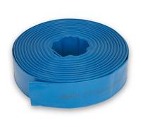 EBERTH 2" Tuyau plat de jardin pour pompes en longueur de 40m, 2 pouces, diamètre 52mm, flexible, PVC résistant, tuyau industriel