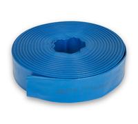 EBERTH 2" Tuyau plat de jardin pour pompes en longueur de 50m, 2 pouces, diamètre 52mm, flexible, PVC résistant, tuyau industriel